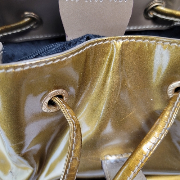 Vintage Gucci Backpack Bamboo Gold - Picture 5 of 13